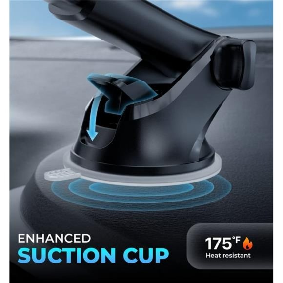 Phone Mount for Car – Car Phone Holder Mount, Dashboard, Windshield - Picture 3 of 6